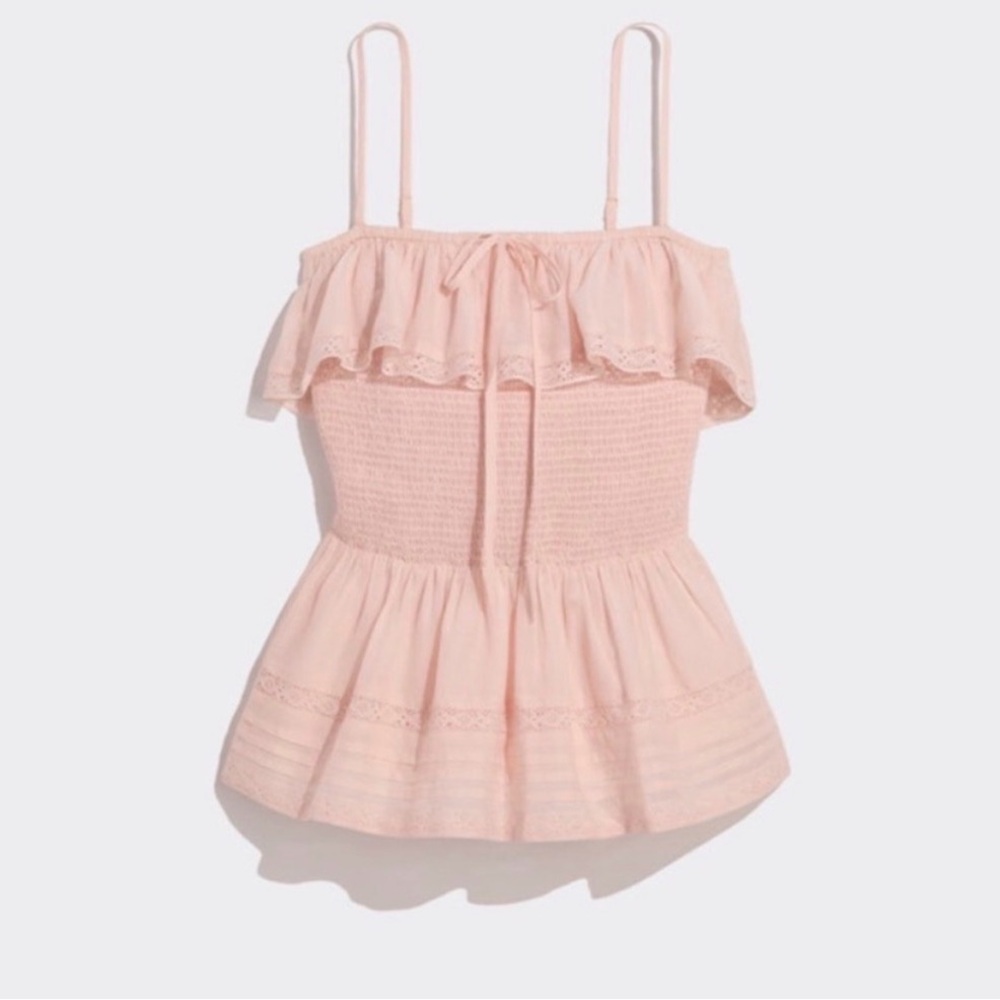 Vineyard Vines Pink Smocked Top, NWT, size XS
